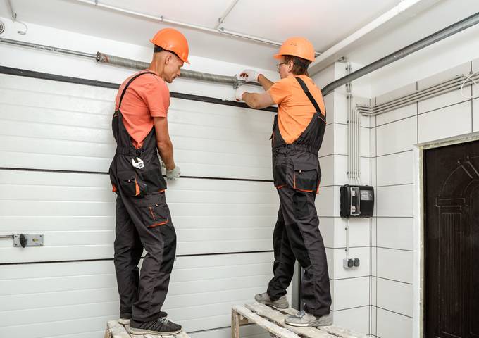 garage door opener remote nearby