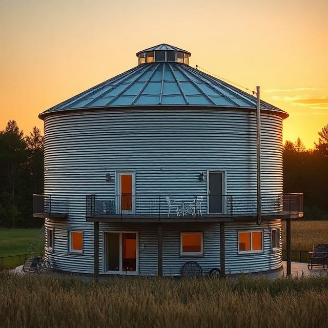 Grain Bin House Designs: Converting Silos Into Modern Homes 9 Grain Bin House
