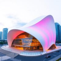 modern architectural design of zhuhai opera house wit